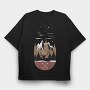 Forest Deer Arrows, Tricou Oversize Barbati (Unisex)