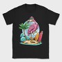 Flamingo Surf Paradise, Tricou Barbati (Unisex)