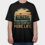 Camper Van Transportation Less Comfort More Life, Tricou Oversize Barbati (Unisex)