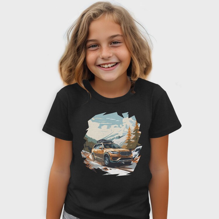 Winter Suv Car, Tricou Copii
