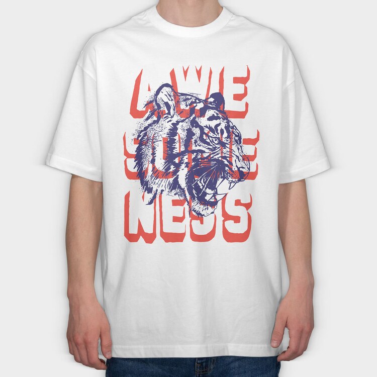 Awesome Beast Vibes, Tricou Oversize Barbati (Unisex)