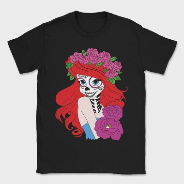 Rosa Dia De Los Muertos, Tricou Barbati (Unisex)