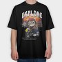 Cat Rider Dreams, Tricou Oversize Barbati (Unisex)
