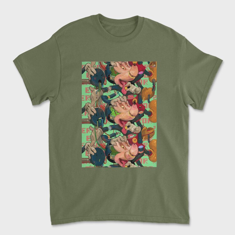 Cyberpunk Chaos, Tricou Barbati (Unisex)