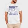 Dont Overthink Cat, Tricou Barbati (Unisex)