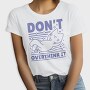 Dont Overthink Cat, Tricou Femei