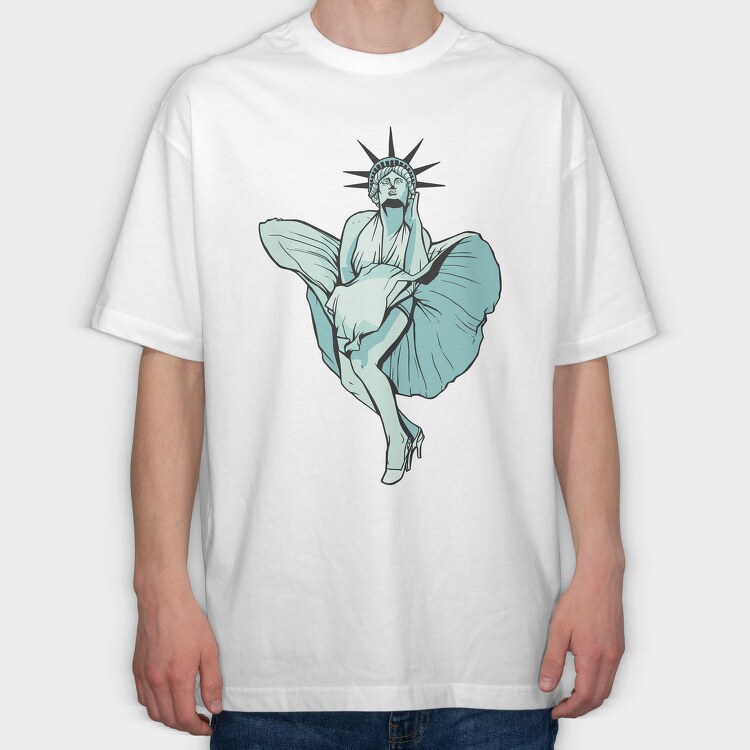 Dancing Muse, Tricou Oversize Barbati (Unisex)
