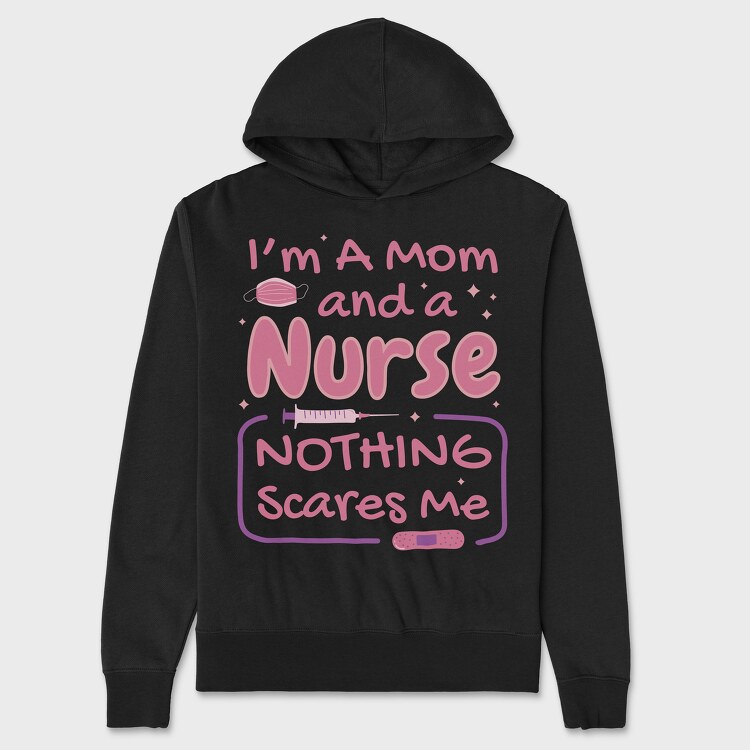 Mom and Nurse, Hanorac Oversize Barbati (Unisex)