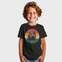 Sunset Retro Bear, Tricou Copii