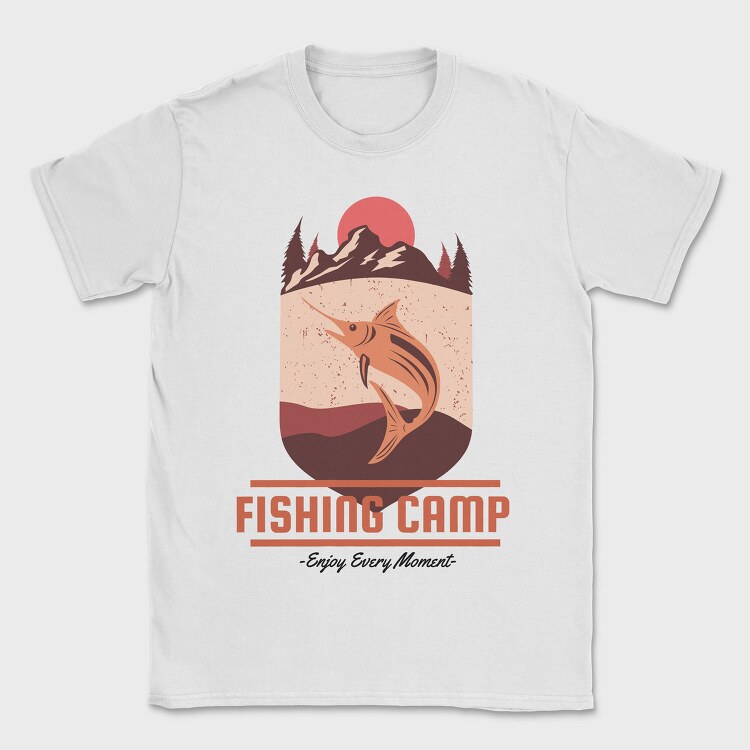 Fishing Camp Adventure, Tricou Barbati (Unisex)