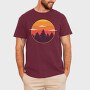Sunset Trees, Tricou Barbati (Unisex)