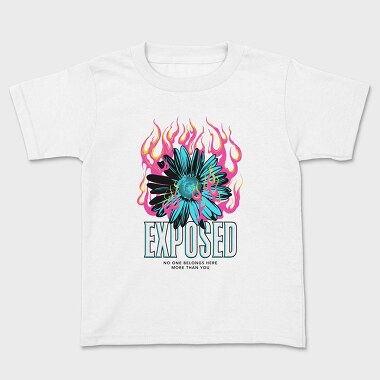 Flame Flower Exposed, Tricou Copii