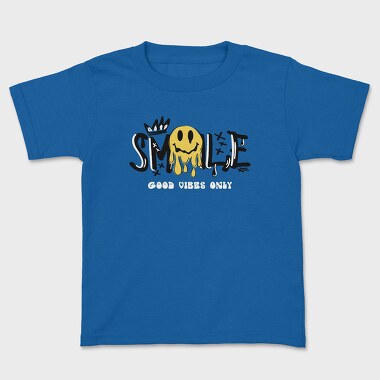 Good Vibes Only Smiley, Tricou Copii