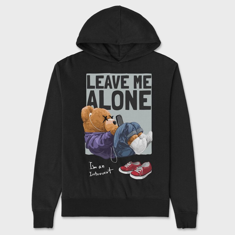 Lonely Teddy Vibes, Hanorac Oversize Barbati (Unisex)