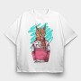 Lynx Sweater Scarf, Tricou Oversize Barbati (Unisex)
