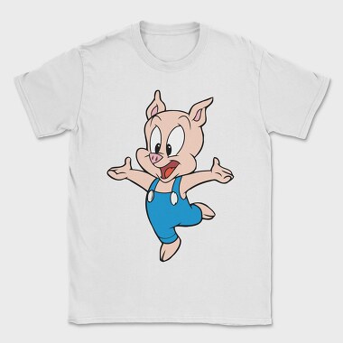 Porky Pig Jump, Tricou Barbati (Unisex)