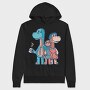 Dinosaur Family, Hanorac Oversize Barbati (Unisex)
