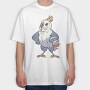 Indignant Cockatiel, Tricou Oversize Barbati (Unisex)