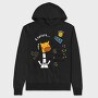Giraffe Galaxy Explorer, Hanorac Oversize Barbati (Unisex)