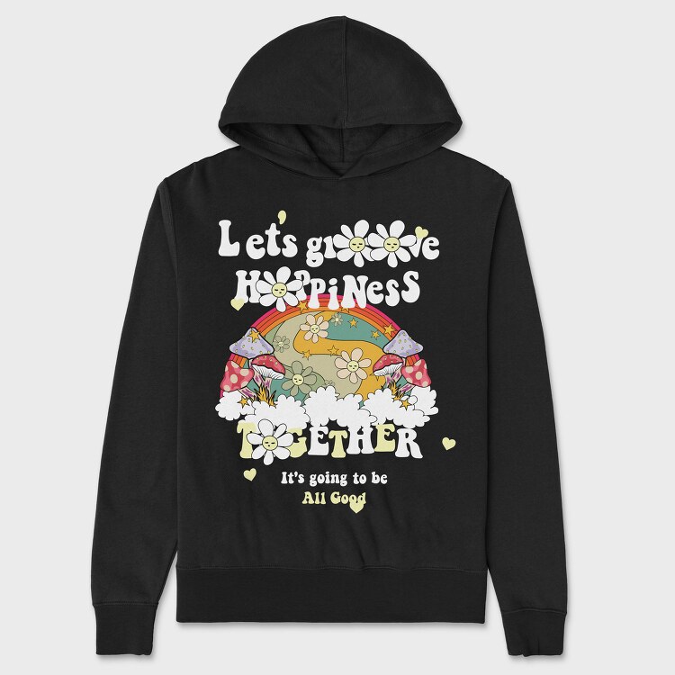 Happy Together Vibes, Hanorac Oversize Barbati (Unisex)