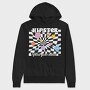 Hipster Smiley Vibes, Hanorac Oversize Barbati (Unisex)
