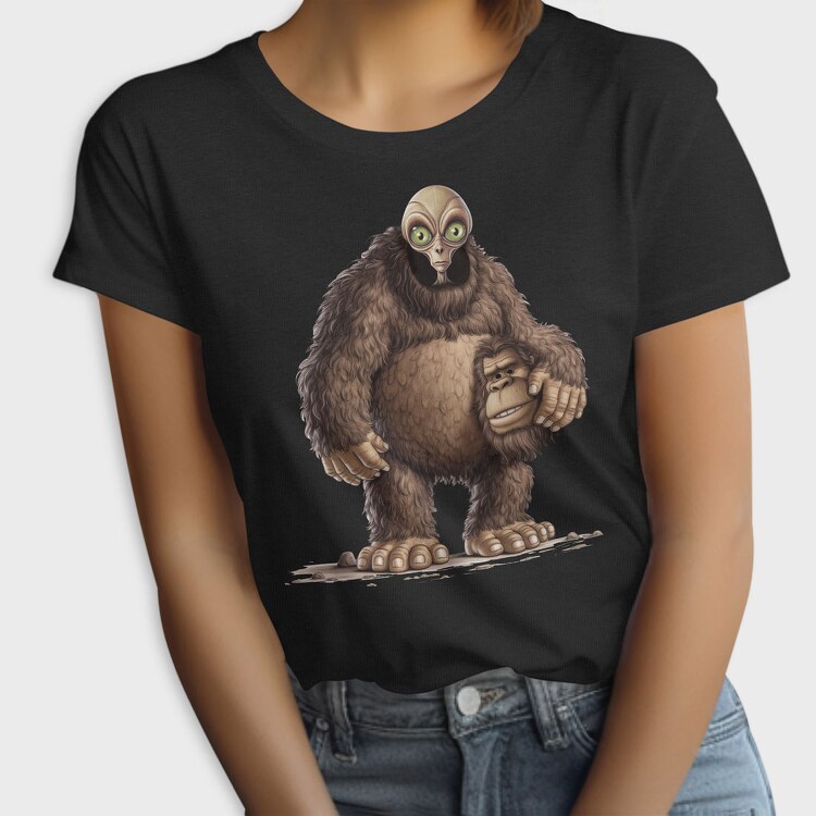 Alien Bigfoot Costume, Tricou Femei