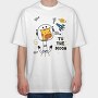 Giraffe Galaxy Explorer, Tricou Oversize Barbati (Unisex)