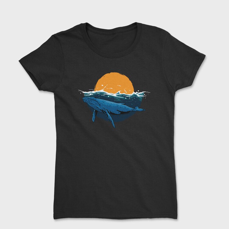 Whale Sunset, Tricou Femei