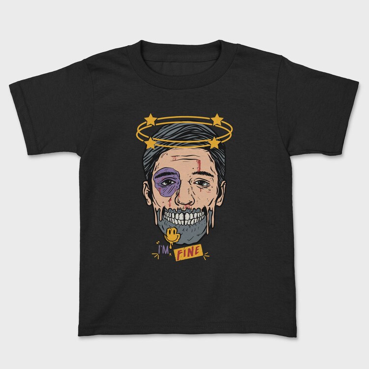 Zombie Smiley Fine, Tricou Copii