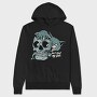 Zombie Fish Feast, Hanorac Oversize Barbati (Unisex)