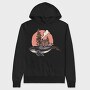 Whale Cabin Smoke, Hanorac Oversize Barbati (Unisex)