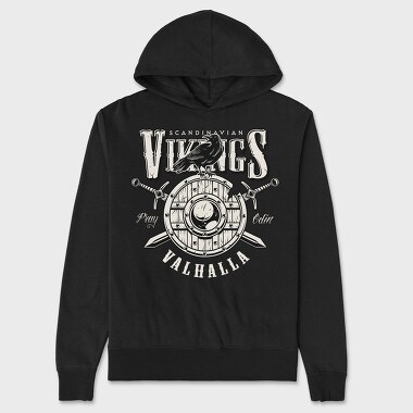 Viking Valhalla, Hanorac Oversize Barbati (Unisex)