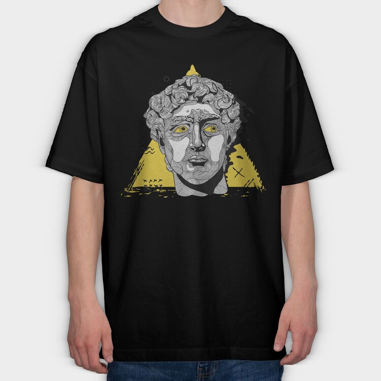 Medusas Gaze, Tricou Oversize Barbati (Unisex)