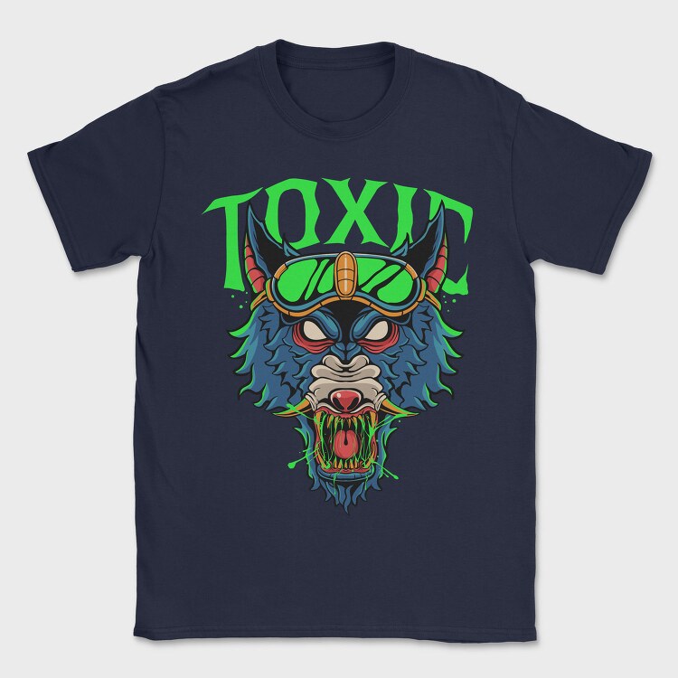 Toxic Wolf Howl, Tricou Barbati (Unisex)