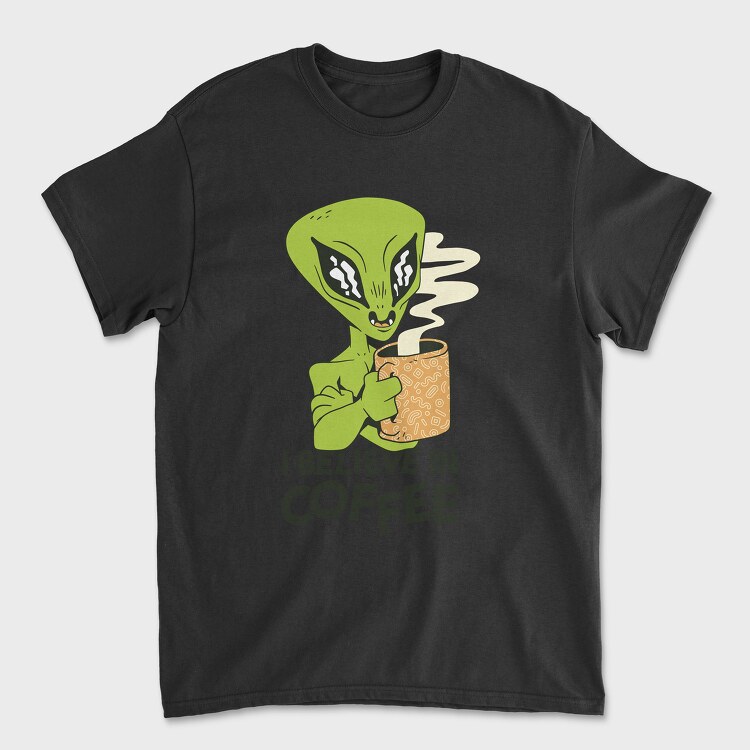 Alien Coffee, Tricou Barbati (Unisex)