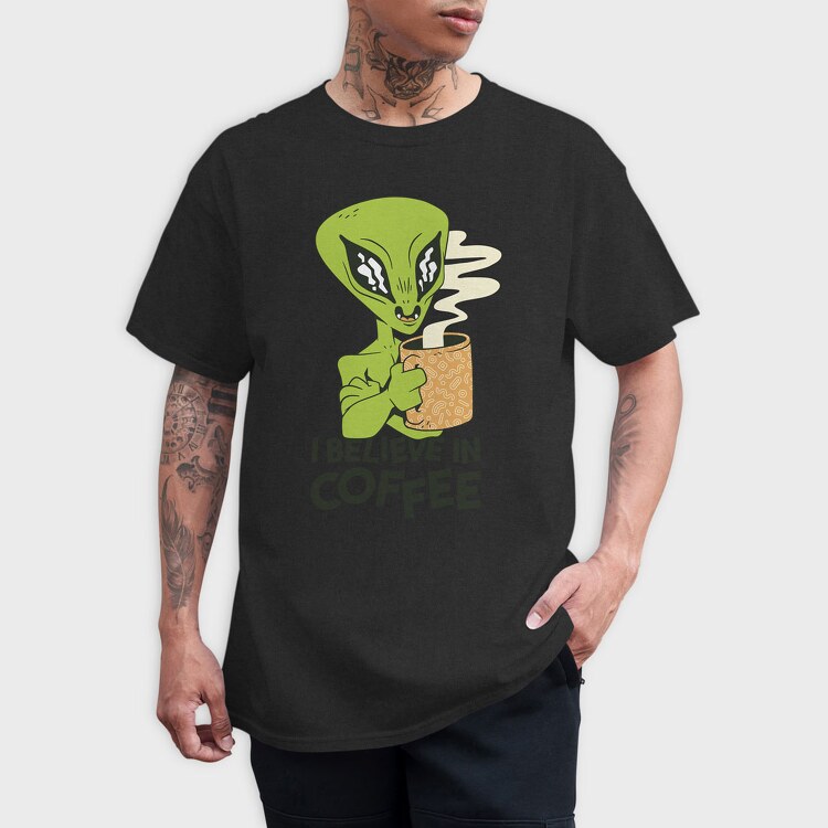 Alien Coffee, Tricou Barbati (Unisex)