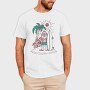 Surfer Santa, Tricou Barbati (Unisex)