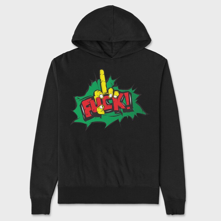 Middle Finger Vibes, Hanorac Oversize Barbati (Unisex)