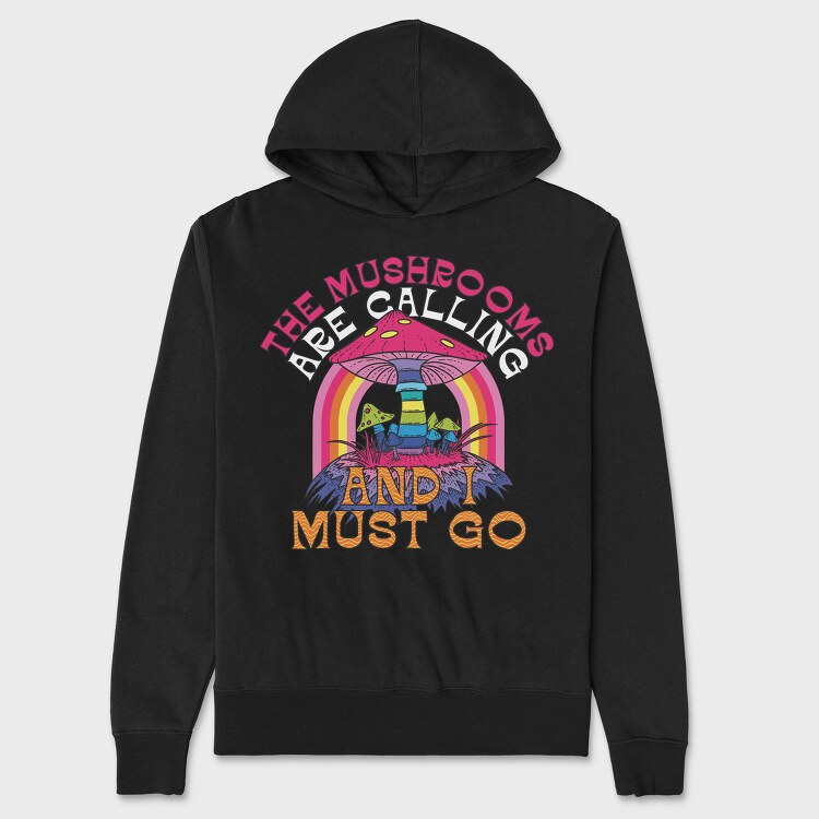 Mushroom Rainbow Call, Hanorac Oversize Barbati (Unisex)