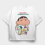 Noharas Street Chic, Tricou Oversize Barbati (Unisex)