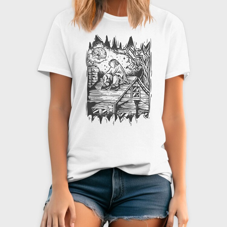 Lonely Ghost, Tricou Barbati (Unisex)