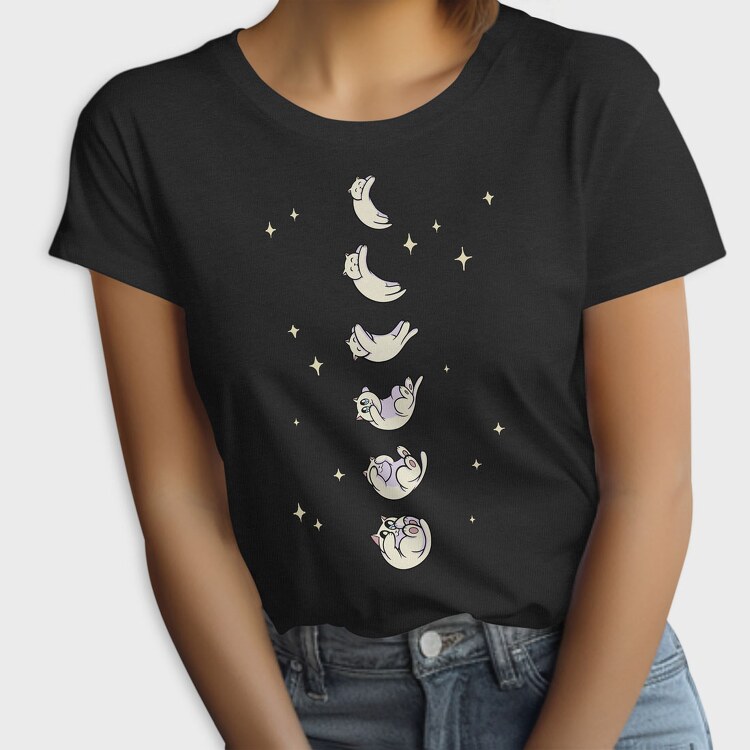 Cat Moon Phases, Tricou Femei