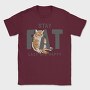 Stay Cat Lazy Fat Happy, Tricou Barbati (Unisex)