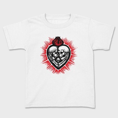 Skull Heart Fire, Tricou Copii