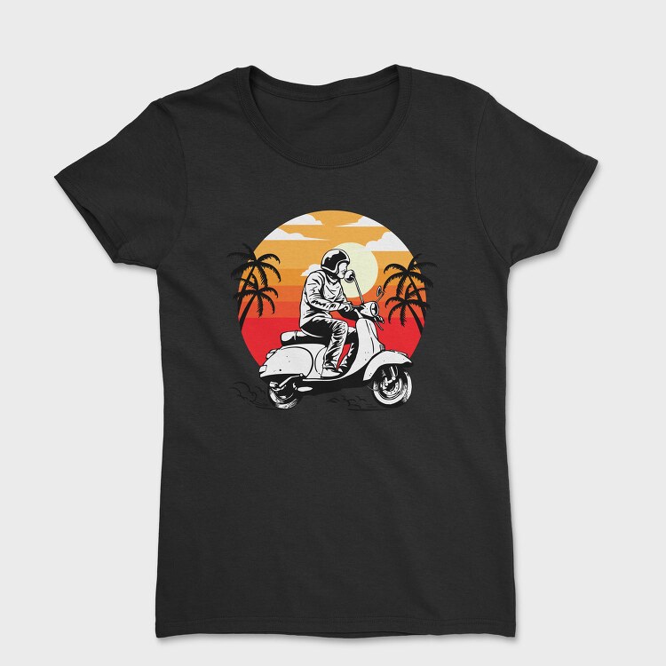 Sunset Scooter Ride, Tricou Femei