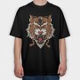 Tiger Roar Mascot, Tricou Oversize Barbati (Unisex)