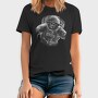 Monkey Astronaut Monochrome, Tricou Barbati (Unisex)