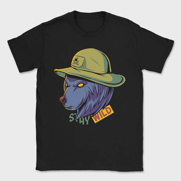 Stay Wild Bear, Tricou Barbati (Unisex)