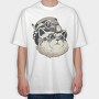 Pug Pilot Goggles, Tricou Oversize Barbati (Unisex)