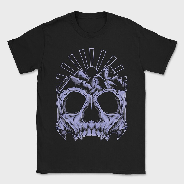 Skull Mountain Sunburst, Tricou Barbati (Unisex)